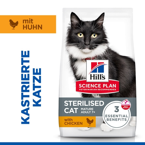 Hill's Mature Adult 7+ Sterilised Cat Huhn Katzenfutter