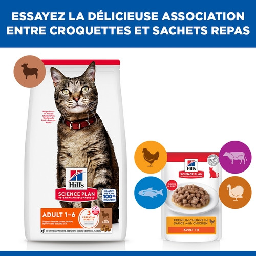 Hill's Adult Optimal Care Lamm Katzenfutter 