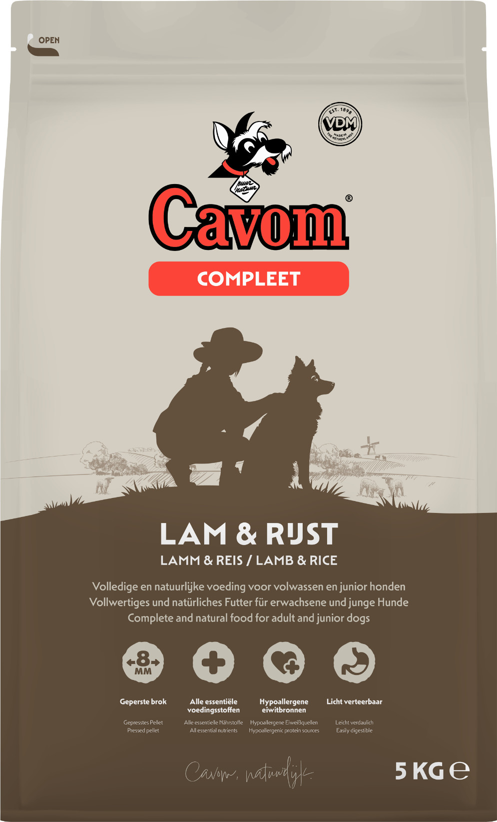 Cavom Compleet mit Lamm & Reis Hundefutter