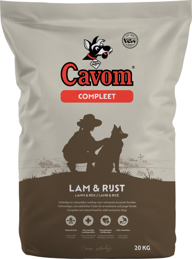 Cavom Compleet mit Lamm & Reis Hundefutter