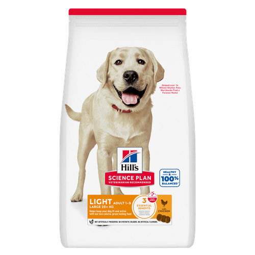 Hill's Adult Light Large Breed Huhn Hundefutter