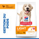 Hill's Adult Light Large au poulet pour chien