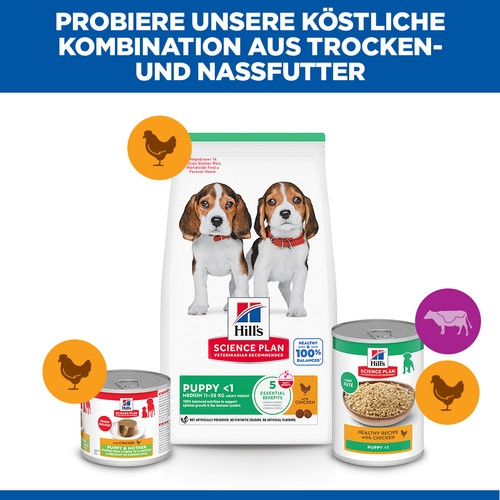 Hill's Puppy Medium mit Huhn Hundefutter