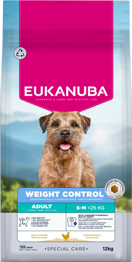 Eukanuba Special Care Adult Weight Control Small/Medium pour chien