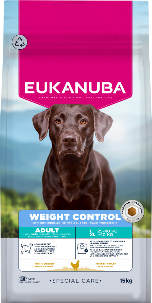 Eukanuba Special Care Adult Weight Control Large / Extra Large pour chien