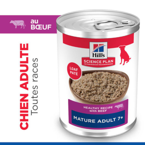 Hill's Mature Adult 7+ nat hondenvoer met rund blik