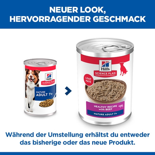 Hill's Mature Adult 7+ nat hondenvoer met rund blik