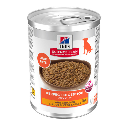 Hill's Adult Perfect Digestion mit Huhn Hunde-Nassfutter 363g Dosen