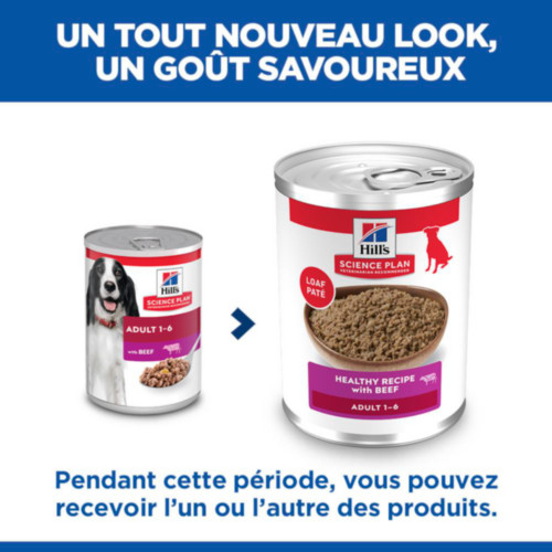 Hill's Adult au bœuf pour chien (boîte 370 g)