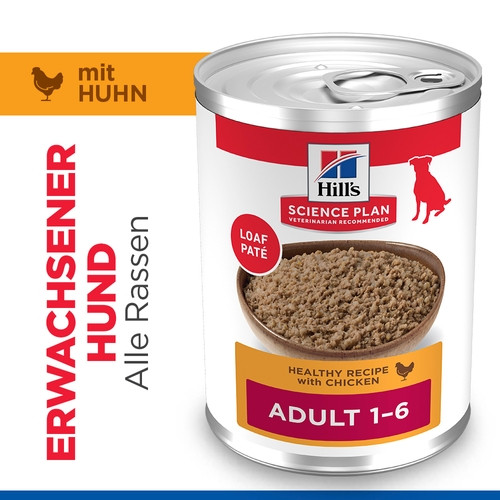 Hill's Adult Huhn Hundefutter (in Dosen 370g)
