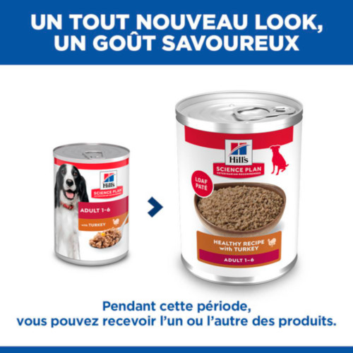 Hill's Adult pâtée pour chien à la dinde