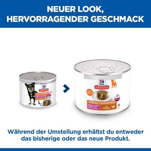 Hill's Adult Perfect Digestion Small & Mini mousse met kalkoen natvoer hond