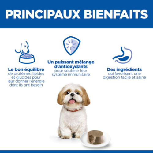 Hill's Mature Adult 7+ Small & Mini mousse met rund natvoer hond