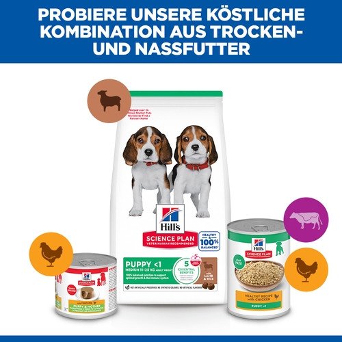 Hill's Puppy Medium Lamm & Reis Hundefutter