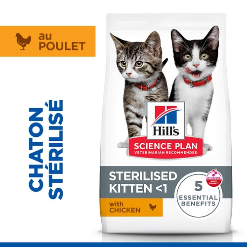 Hill's Kitten Sterilised au poulet pour chaton