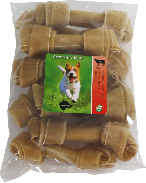 Os en peaux de buffle 13 cm pour chien