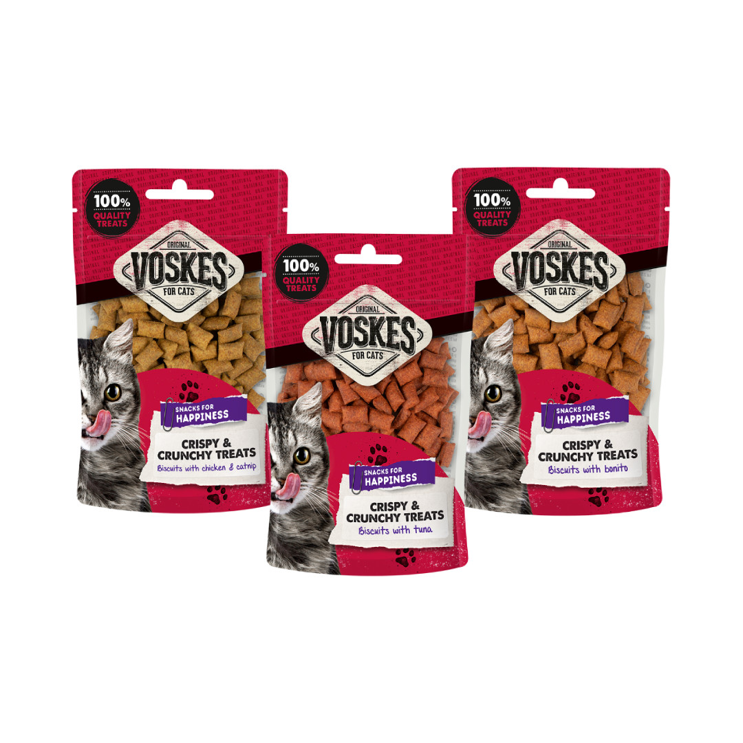 Voskes Crispy & Crunchy probeerpakket kattensnacks
