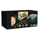 Sheba Filets Sélection poulet, poisson-crevettes, saumon-thon pâtée pour chat multipack (barquettes 60 g)