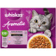 Whiskas 1+ Aromatic Gemischte Auswahl in Sauce Katzen-Nassfutter Multipack (Beutel 85 g)