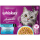 Whiskas 1+ Aromatic Fisch Auswahl in Sauce Katzen-Nassfutter Multipack (Beutel 85 g)