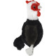 Jack & Vanilla Flatties jouet en peluche coq pour chien