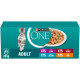 Purina One Adult à l'agneau, au poisson de mer, au bœuf et au poulet pâtée pour chat (multipack)