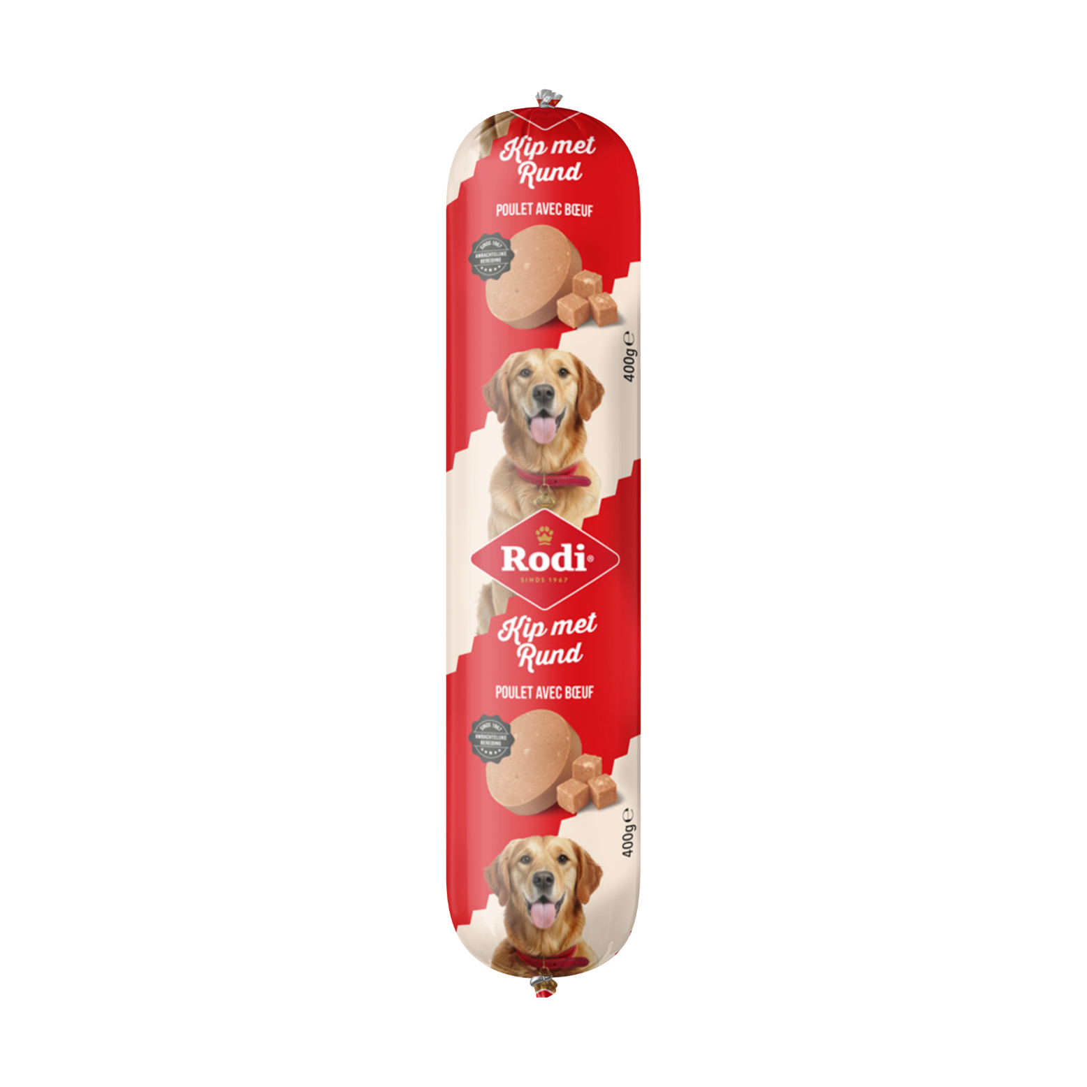 Saucisse Rodi au poulet et boeuf pour chien
