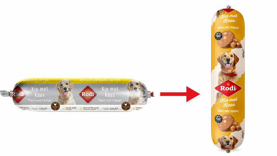 Saucisse Rodi au poulet et fromage pour chien