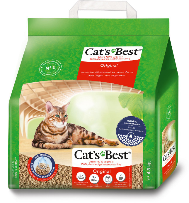 Cats Best Oko Plus Litière 17,2 kg pour chat