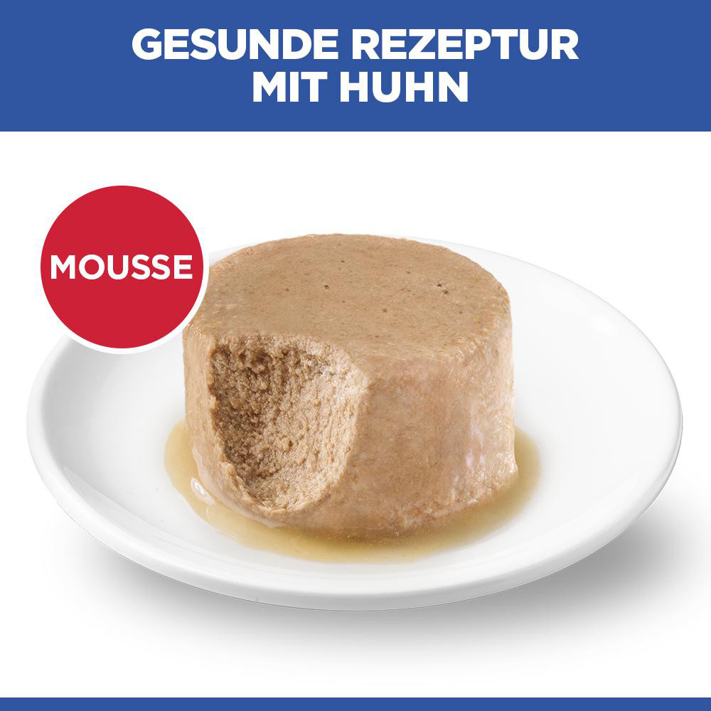 Hill's Mature Adult mit Lachs Katzen-Nassfutter (Mousse, Dose)