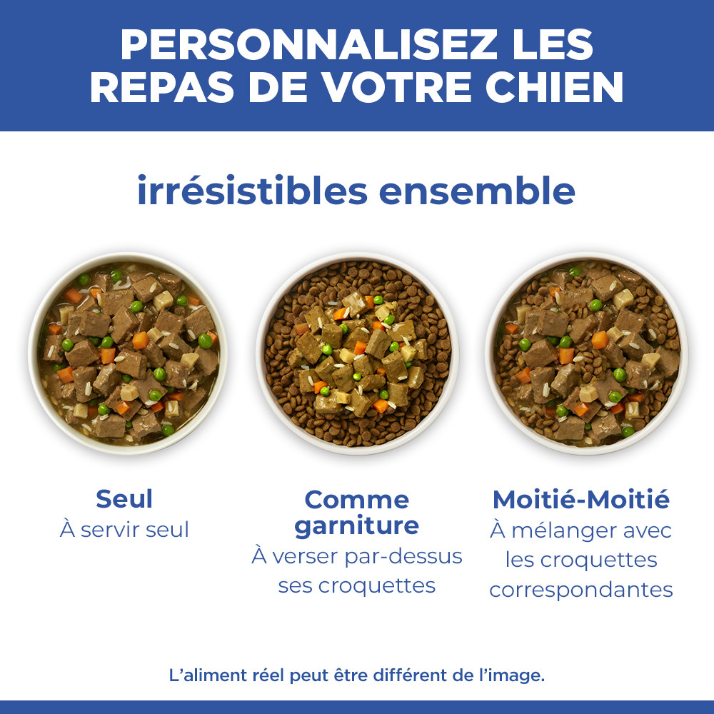 Hill's Adult au poulet & aux légumes pâtée pour chien (mijoté, boîte)