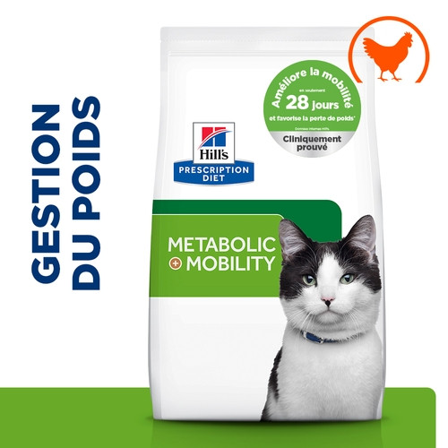 Hill's Prescription Diet J/D Weight Metabolic + Mobility au poulet pour chat