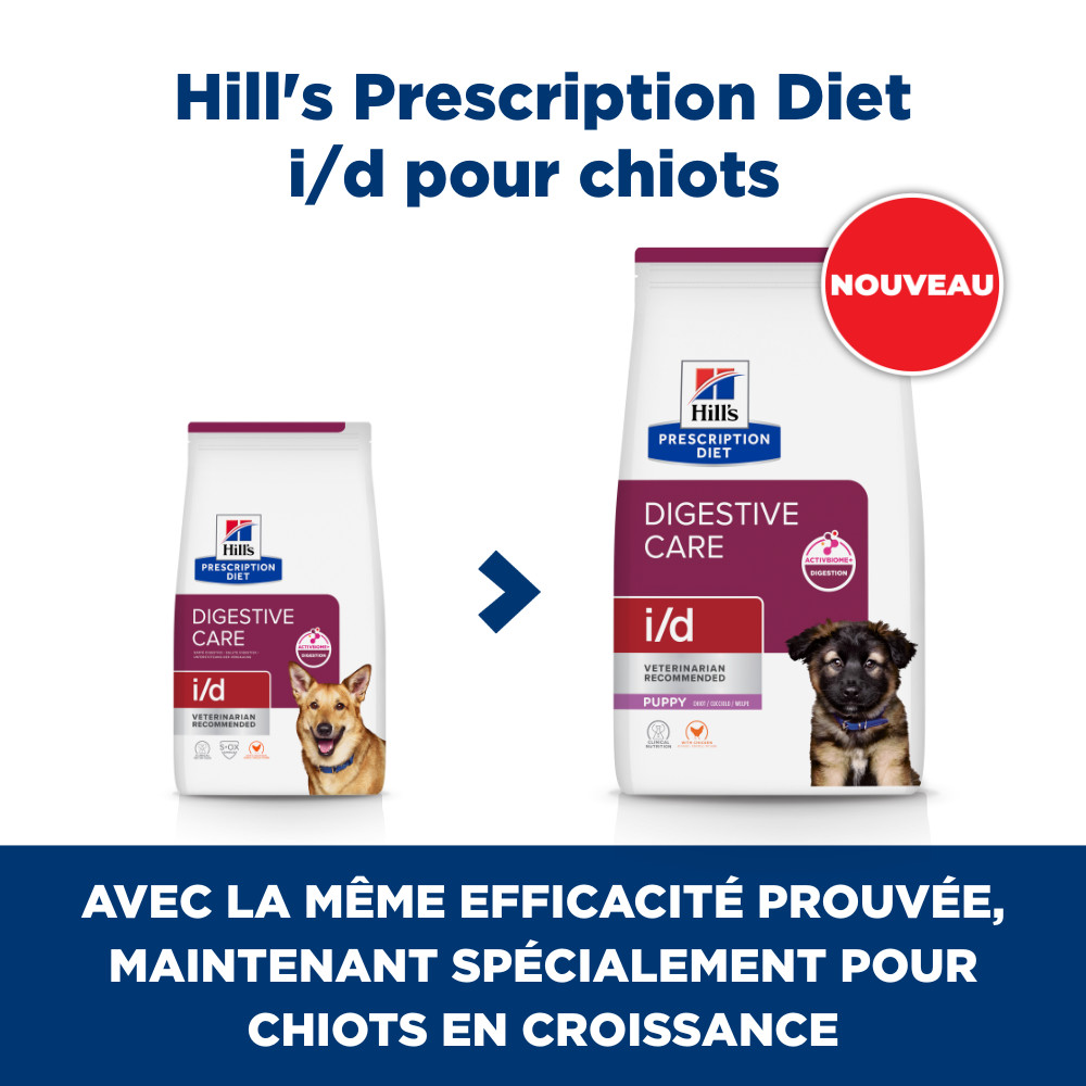Hill’s Prescription Diet I/D Digestive Care au poulet pour chien
