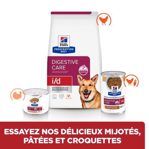 Hill’s Prescription Diet I/D Digestive Care au poulet pour chien