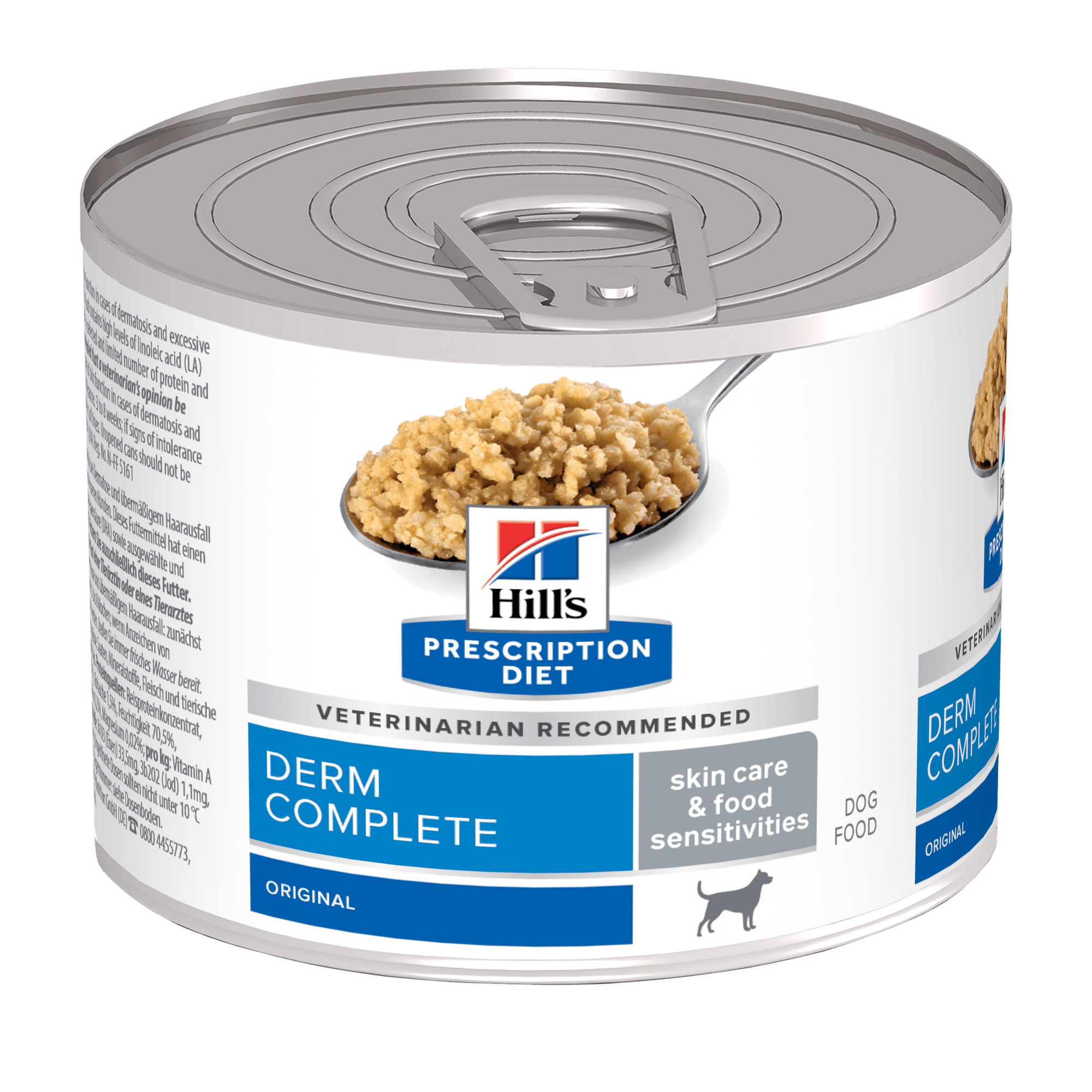 Hill's Prescription Diet Derm Complete nat hondenvoer (370 g blik)