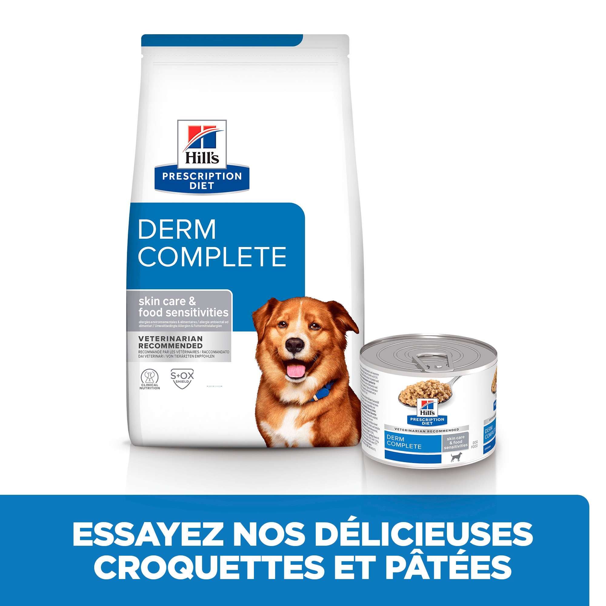 Hill's Prescription Diet Derm Complete nat hondenvoer (370 g blik)