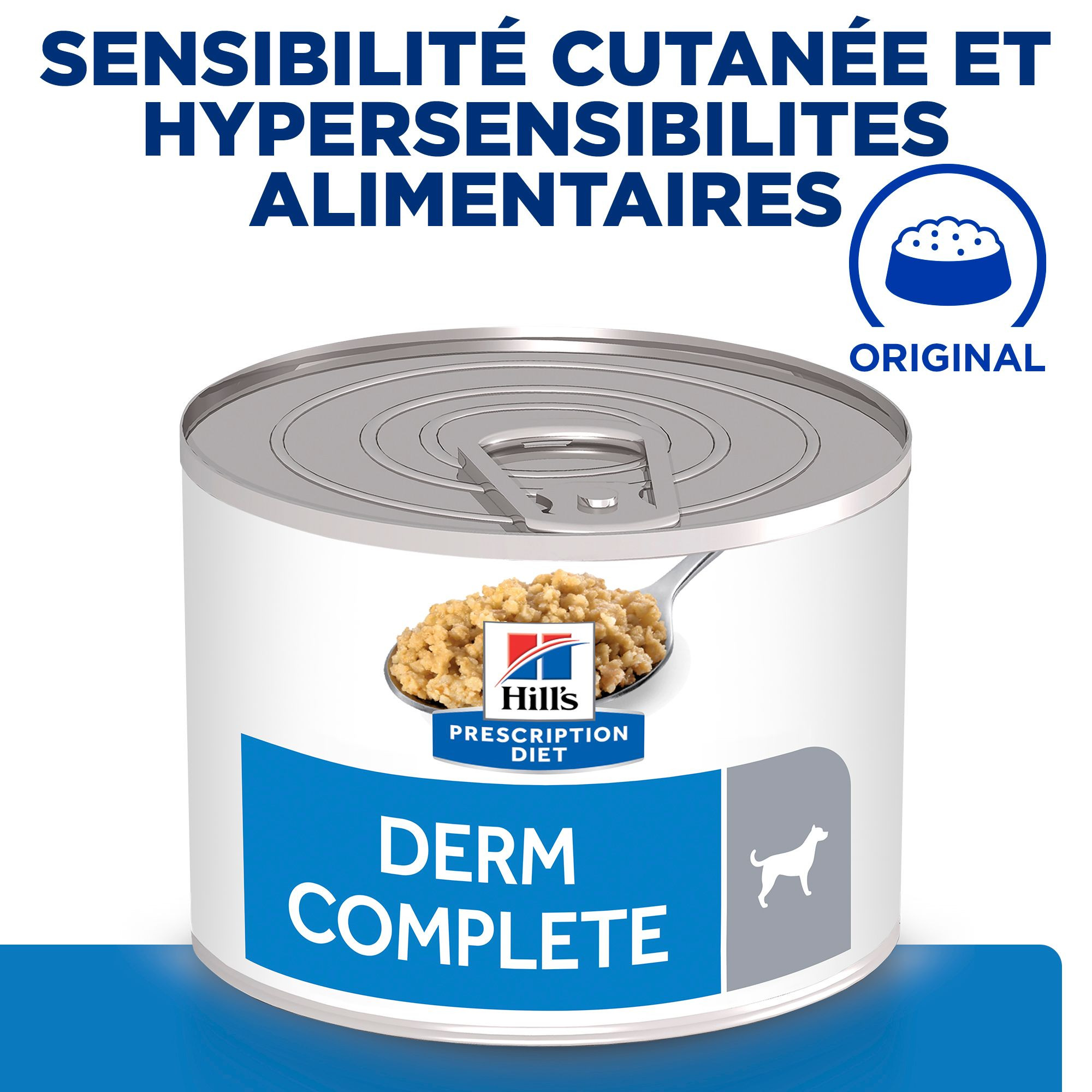 Hill's Prescription Diet Derm Complete nat hondenvoer (370 g blik)