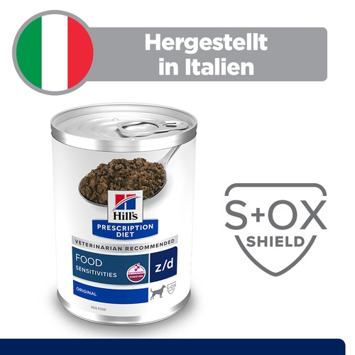 Hill's Prescription Diet Z/D Food Sensitivities Nassfutter für Hunde (Dose)